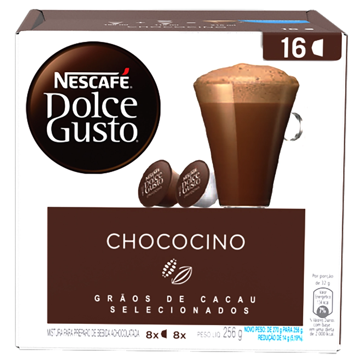 Nescafe Dlcgst Chococino 16caps 3x256gbr