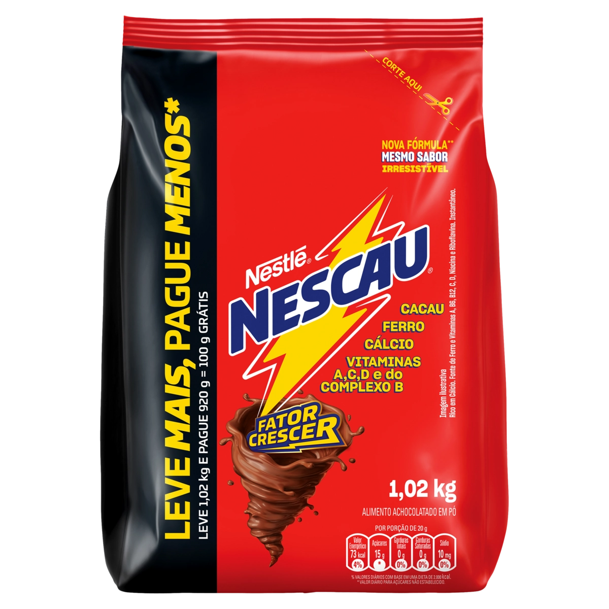 Achocolatado Pó Nescau Pacote 1,2kg Leve Mais Pague Menos