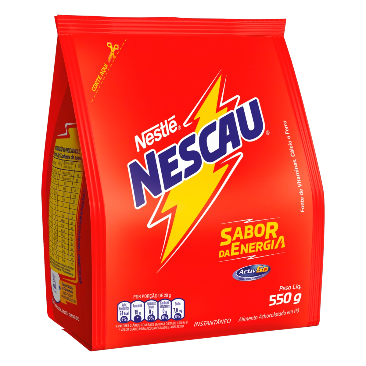 Achocolatado Pó Nescau Pacote 550g Leve Mais Pague Menos