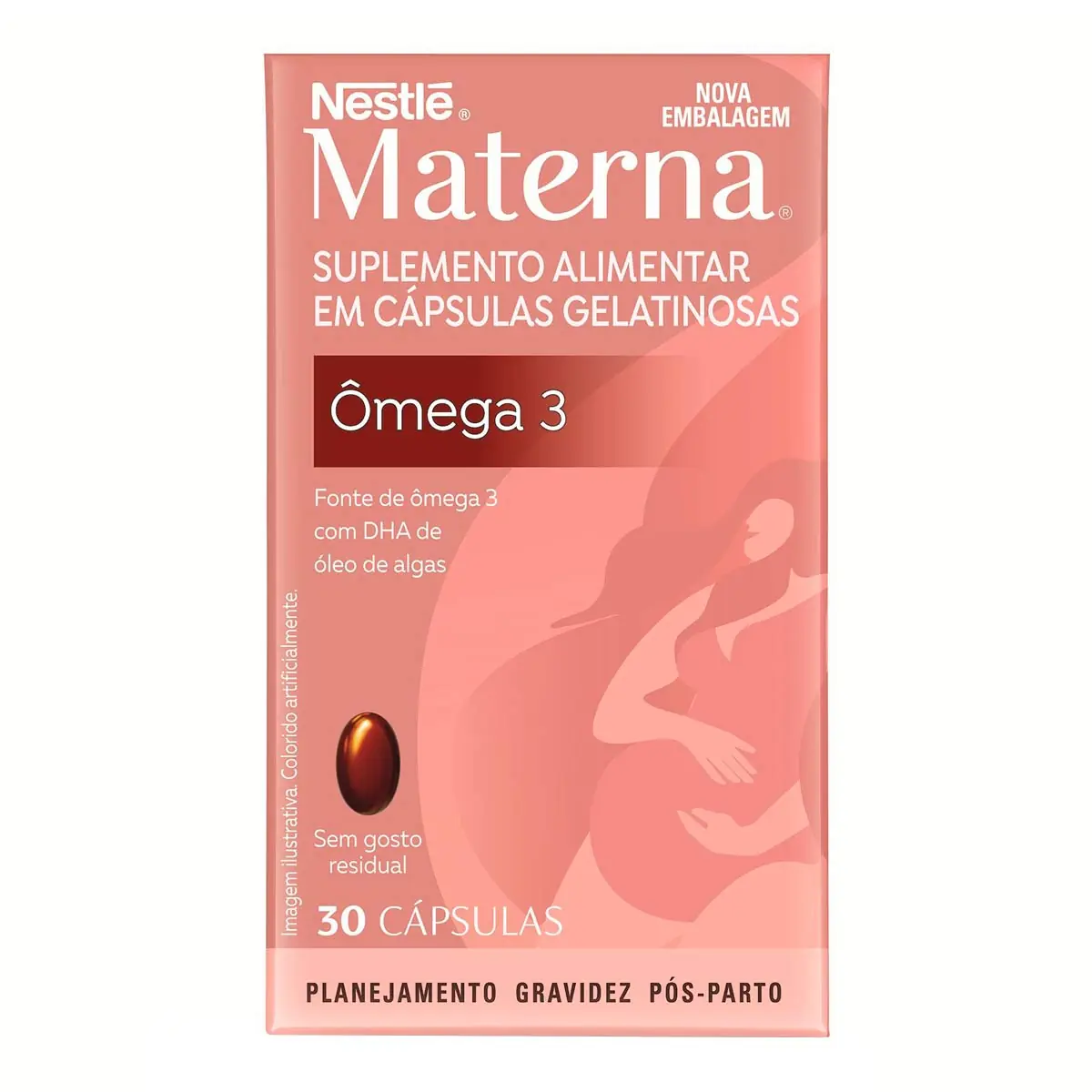 ômega 3 Dha Materna Caixa 30 Cápsulas Gelatinosas