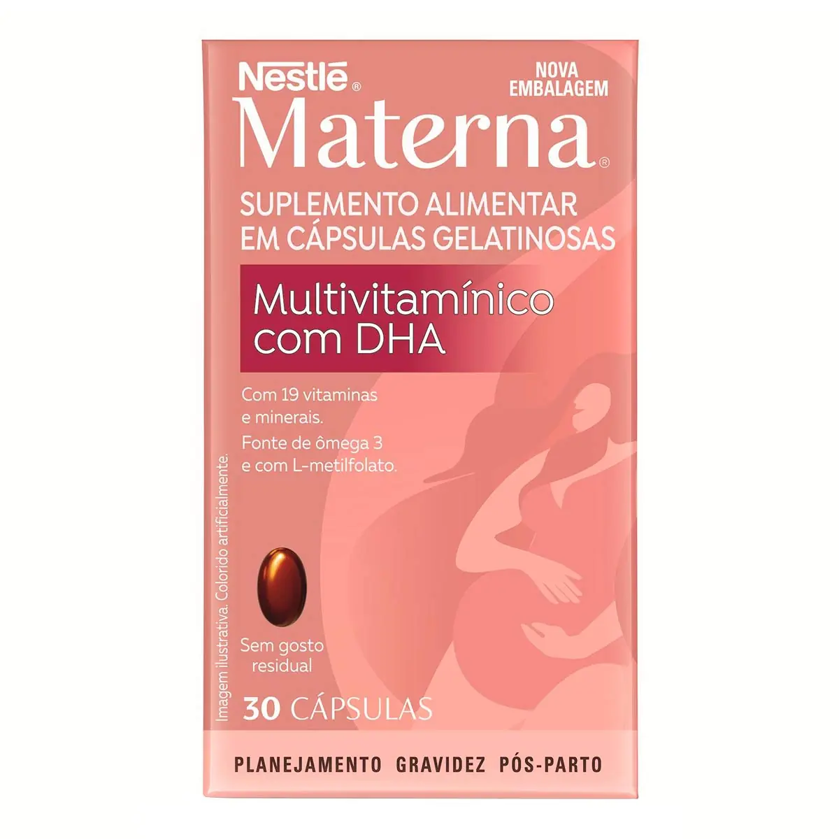 Multivitamínico Com Dha Materna Caixa 30 Cápsulas Gelatinosas