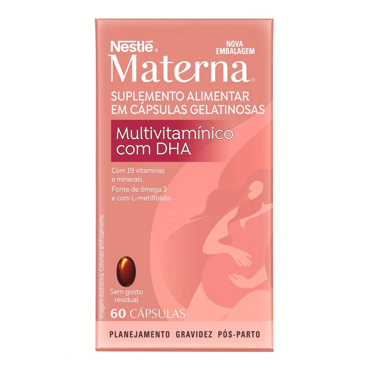 Multivitamínico Com Dha Materna Caixa 60 Cápsulas Gelatinosas