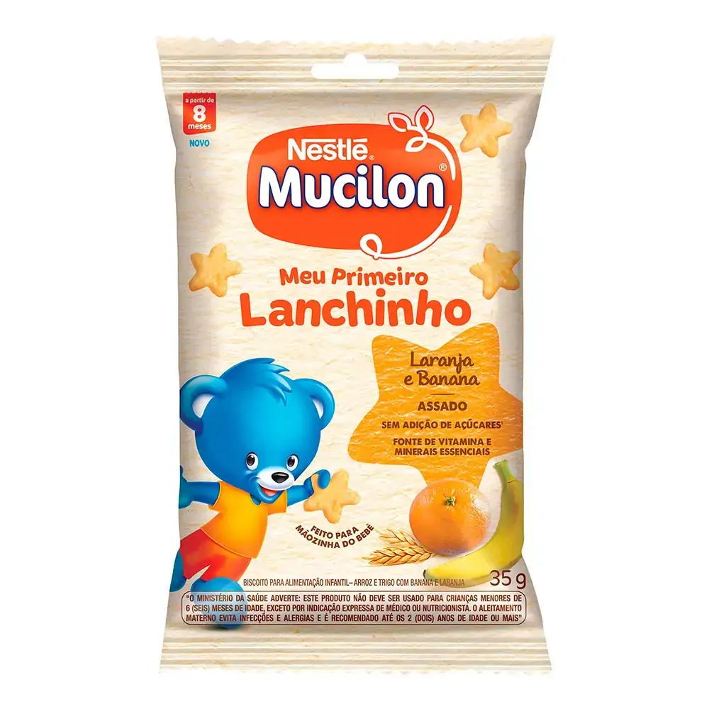 Snack Mucilon Laranja e Banana 35g