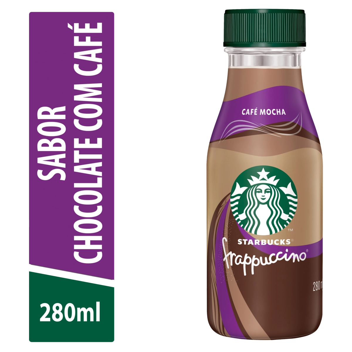 Bebida Láctea Uht Chocolate Com Café Starbucks Frappuccino Frasco 280ml