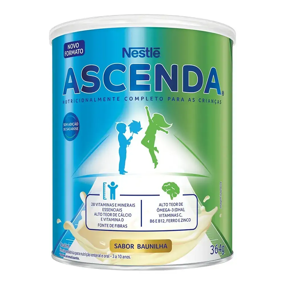 Fórmula Pediátrica Para Nutrição Baunilha Ascenda Lata 364g