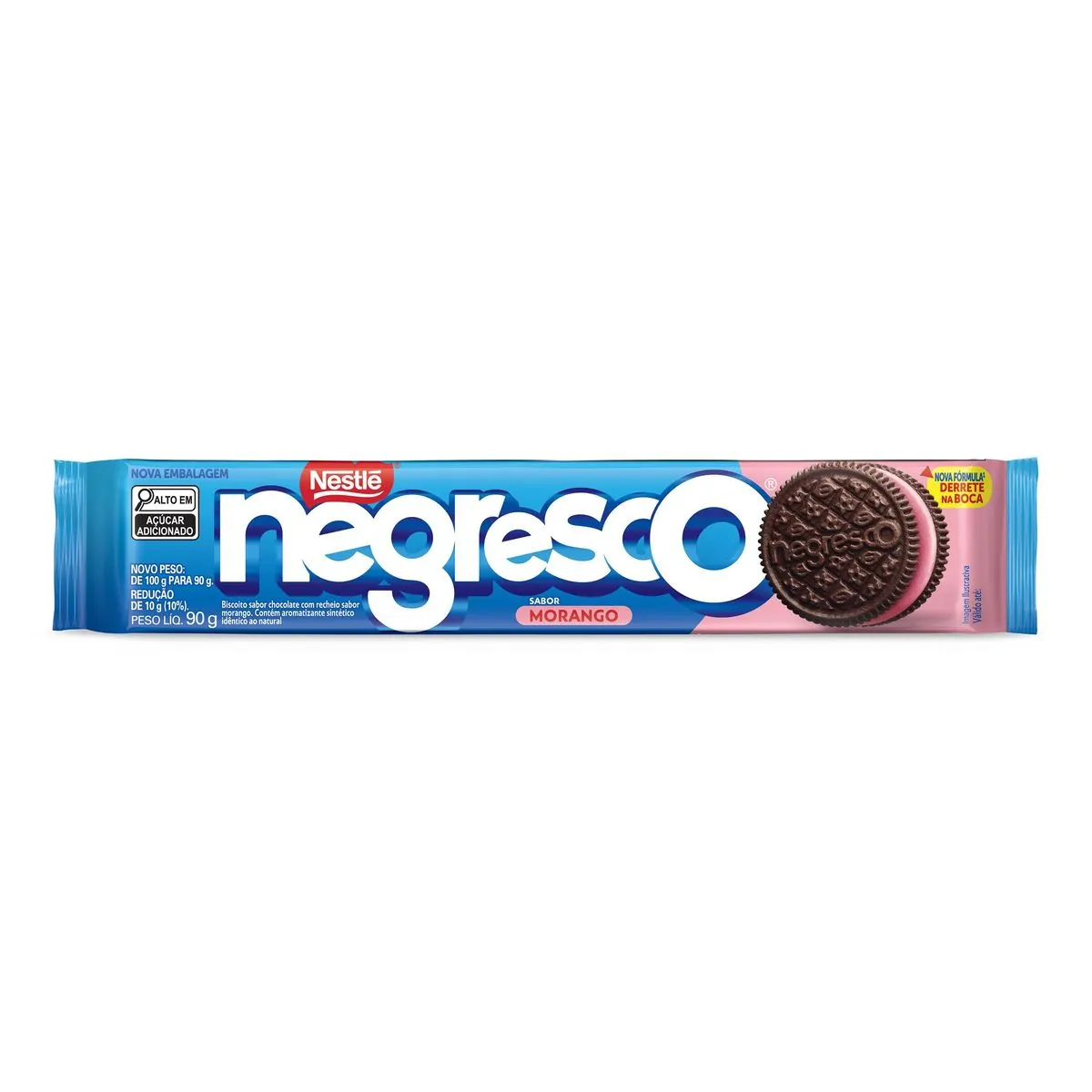 Biscoito Recheado NEGRESCO Morango 90g
