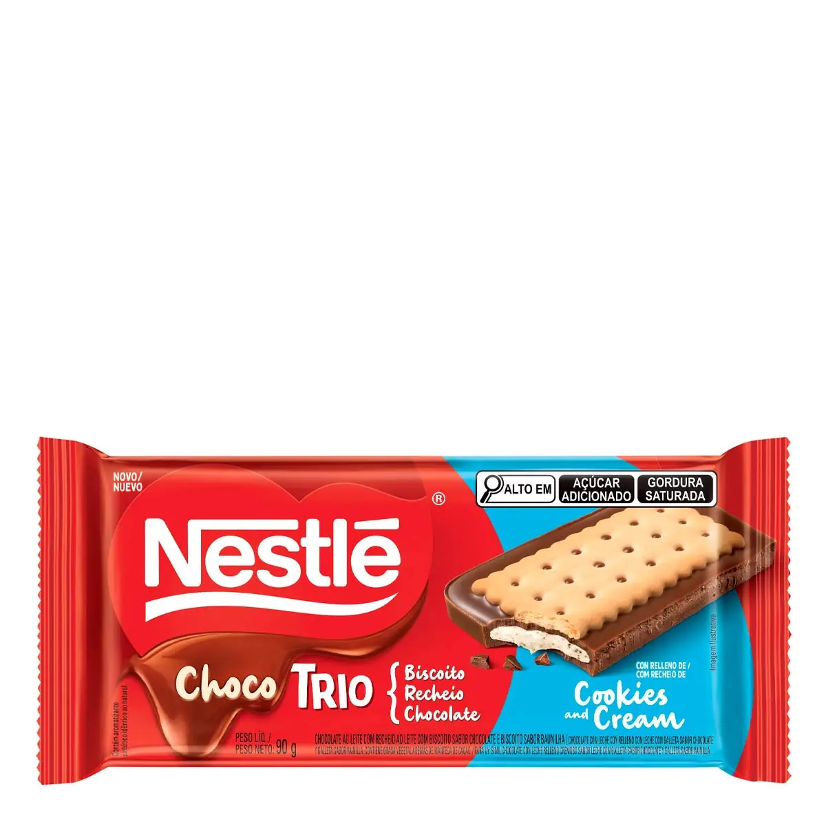 Chocolate Chocotrio NESTLÉ Cookies & Cream 90g