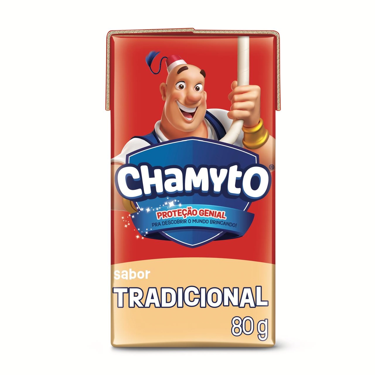Pack Leite Fermentado Desnatado Tradicional Chamyto Caixa 6 Unidades 80g Cada
