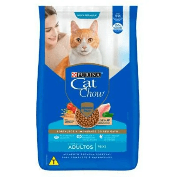 Ração Para Gatos Adultos Sabor Peixe Cat Chow 2,7kg
