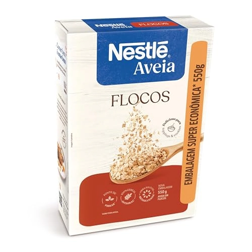 Aveia em Flocos Nestlé Caixa 550g Embalagem Super Econômica