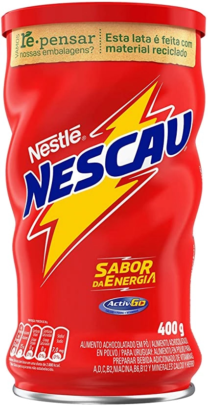Achocolatado Pó Nescau Lata Leve 370g Pague 350g