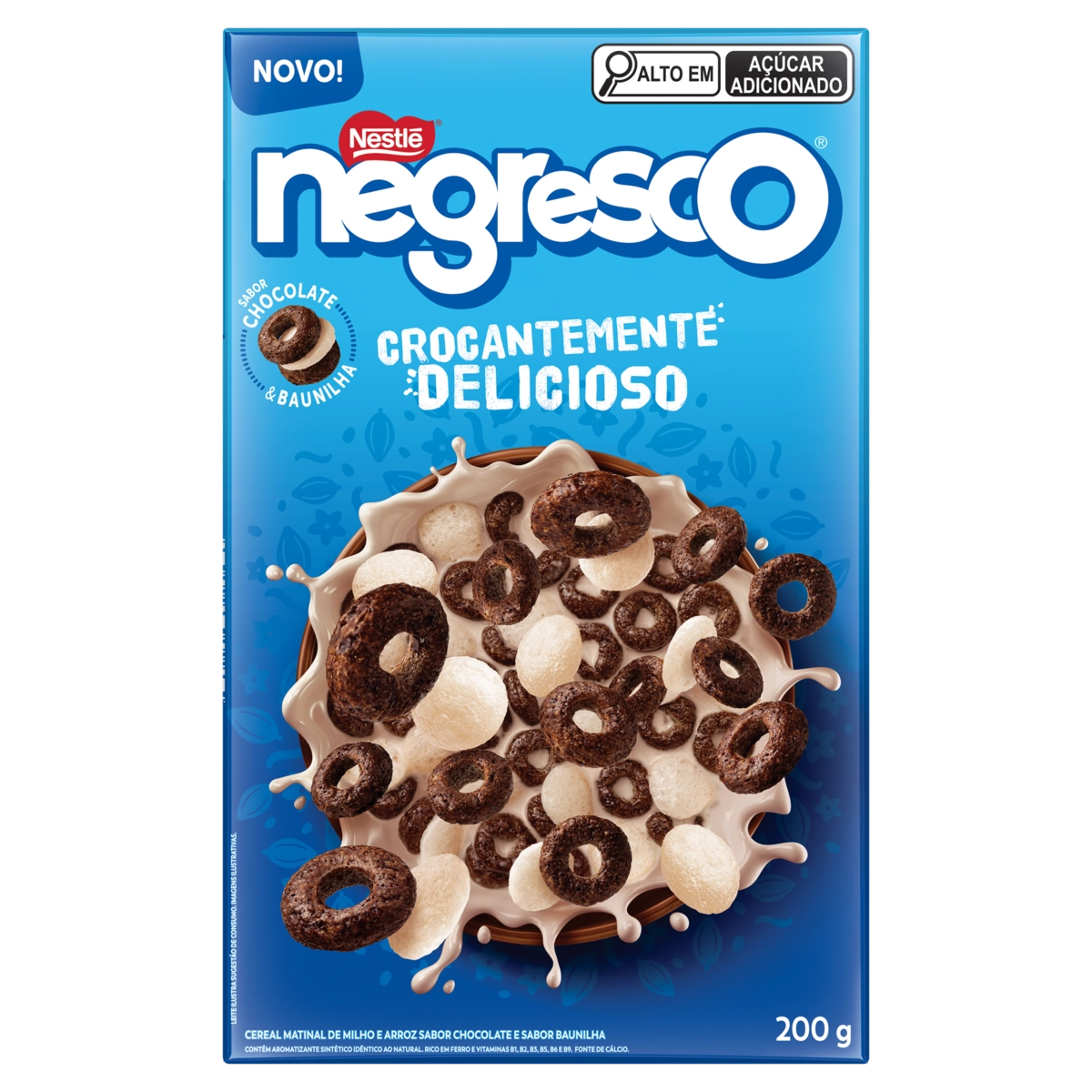 Cereal Matinal Chocolate & Baunilha Negresco Caixa 200g