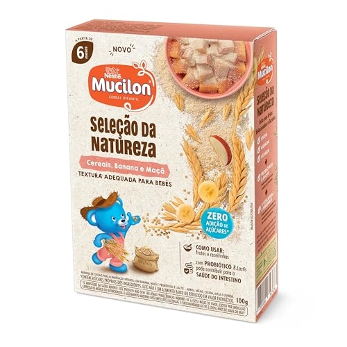 Cereal Infantil Cereais, Banana E Maçã Mucilon Seleção Da Natureza Caixa 100g