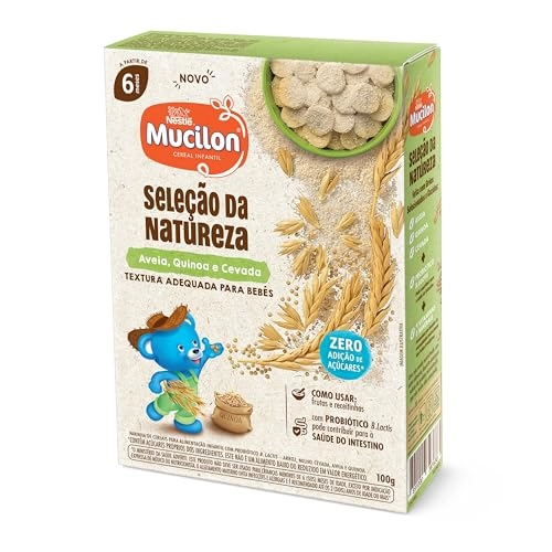 Cereal Infantil Aveia, Quinoa E Cevada Mucilon Seleção Da Natureza Caixa 100g
