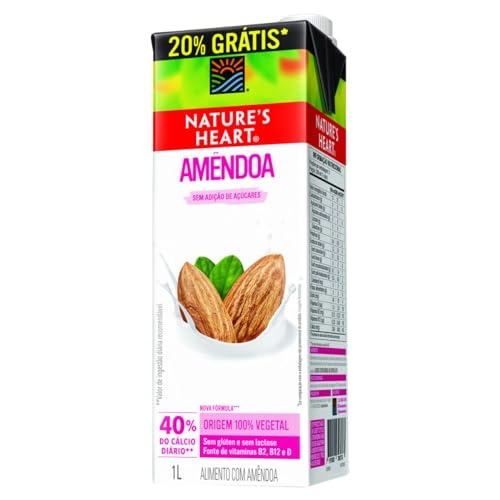 Bebida à Base De Amêndoa Natures Heart Caixa 1l Grátis 20
