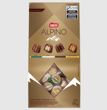 Bombom Ao Leite Com Recheio Creme De Avelã, Creme De Coco, Chocolate Meio Amargo E Pasta De Amendoim