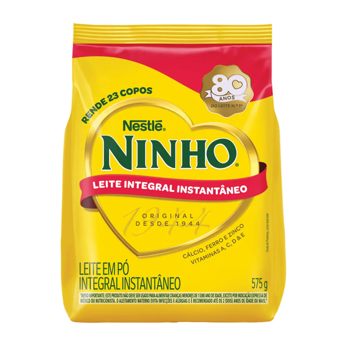 Leite Pó Instantâneo Integral Ninho Pacote 575g