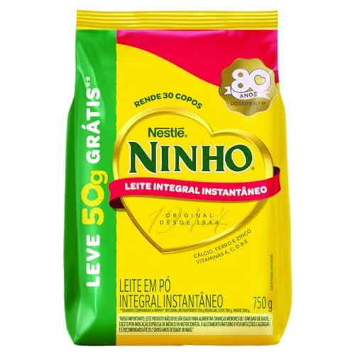 Leite Pó Instantâneo Integral Ninho Pacote Leve 750g Pague 700g