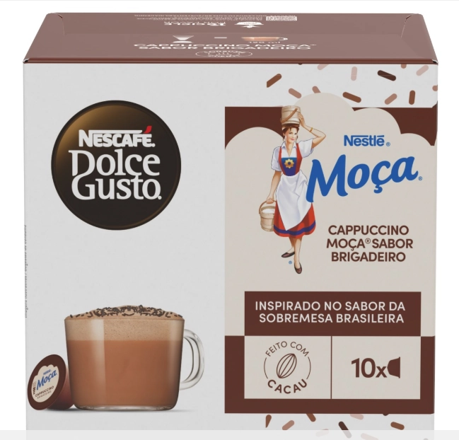 Cappuccino Em Cápsula Brigadeiro Moça Nescafé Dolce Gusto Caixa 10 Unidades