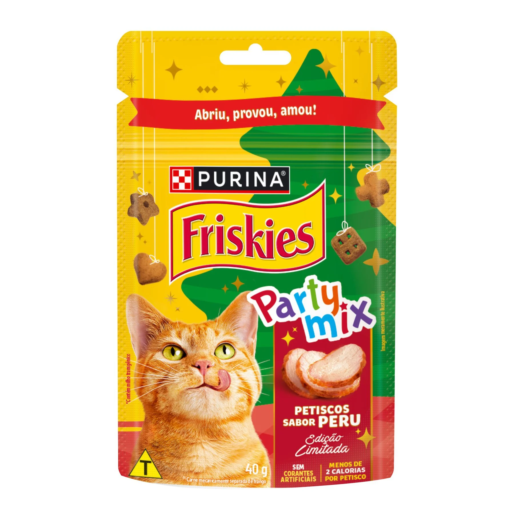 Petisco Para Gatos Adultos Peru Purina Friskies Party Mix Pouch 40g