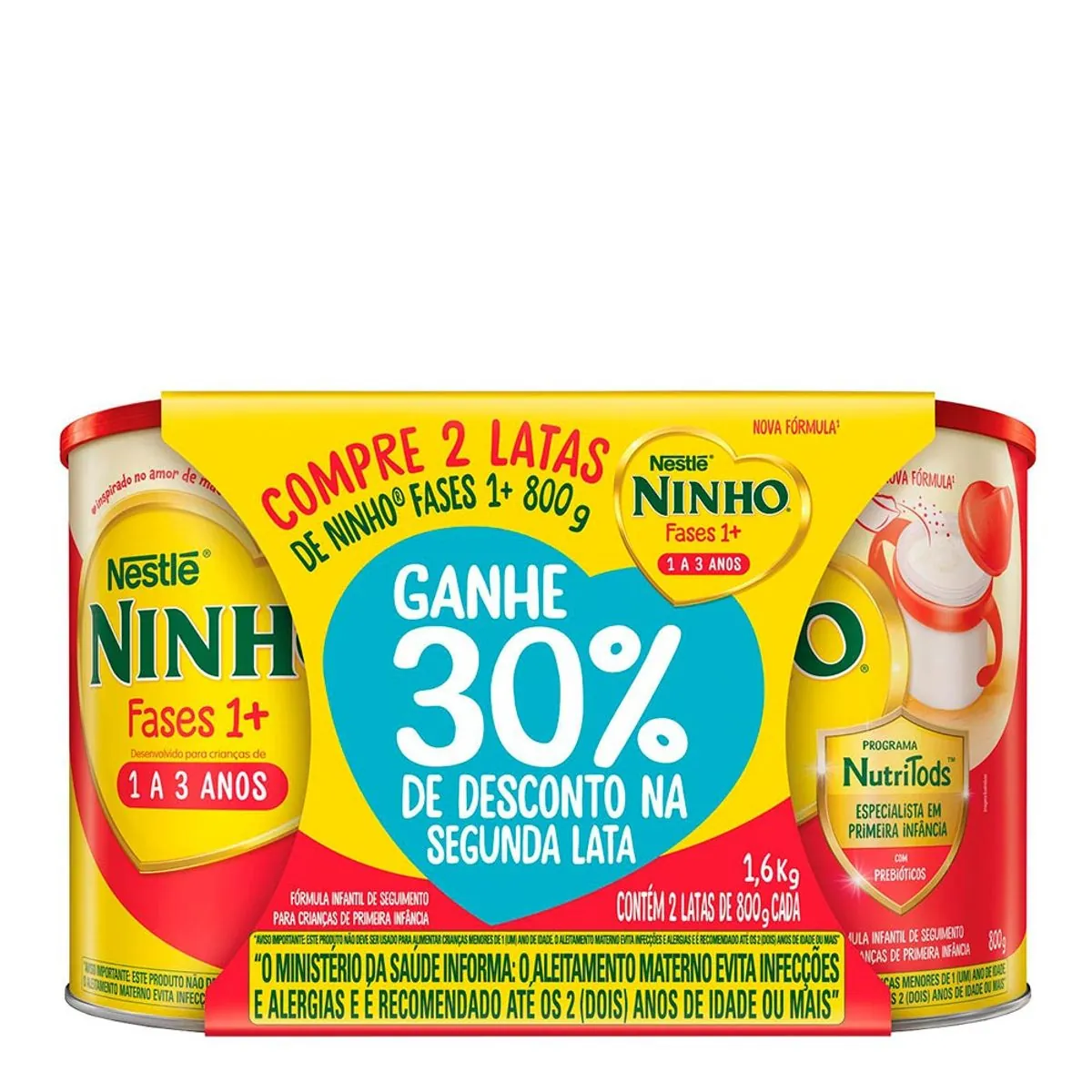 Pack Leite Ninho Fases1prebio Fases1 30 800g