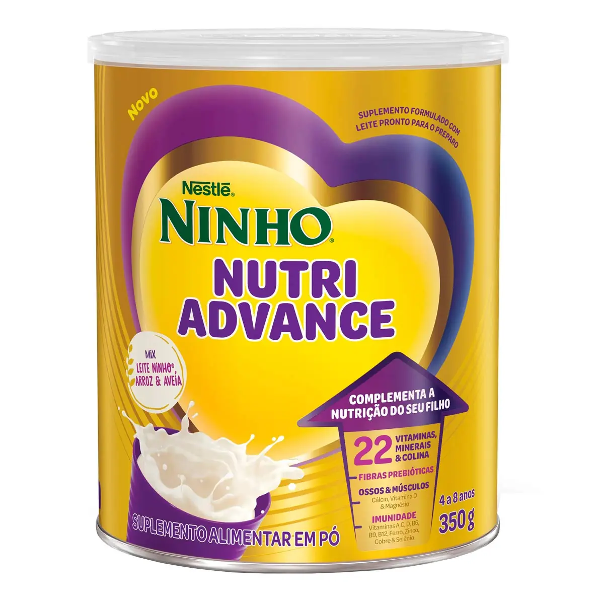 Ninho Nutriadvance Mix Leite Ninho, Arroz E Aveia 350g