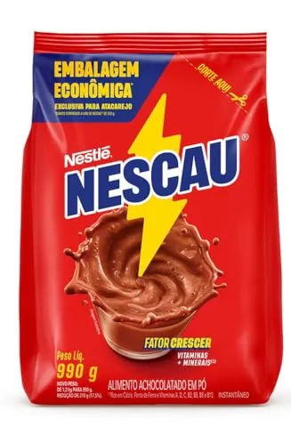 Achocolatado Pó Nescau Pacote 990g Embalagem Econômica