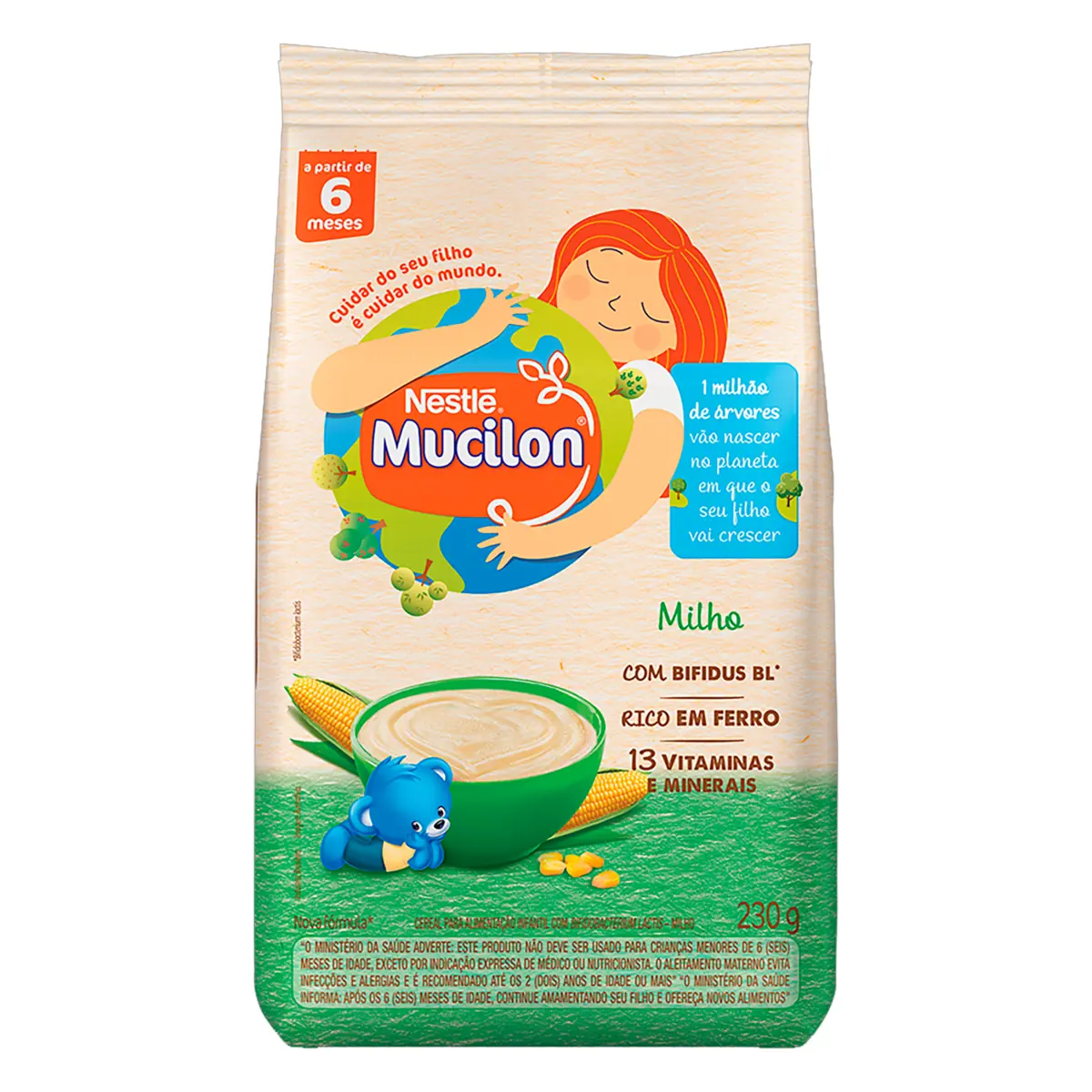 Cereal Infantil Milho Mucilon Pacote 230g