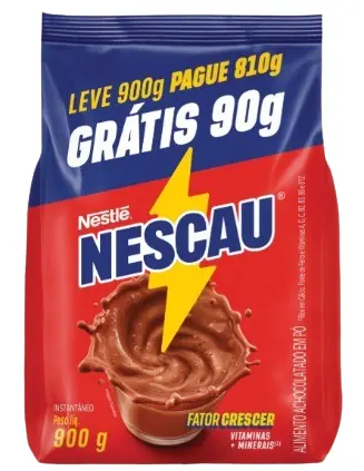 Achocolatado Pó Nescau Pacote Leve 900g Pague 810g