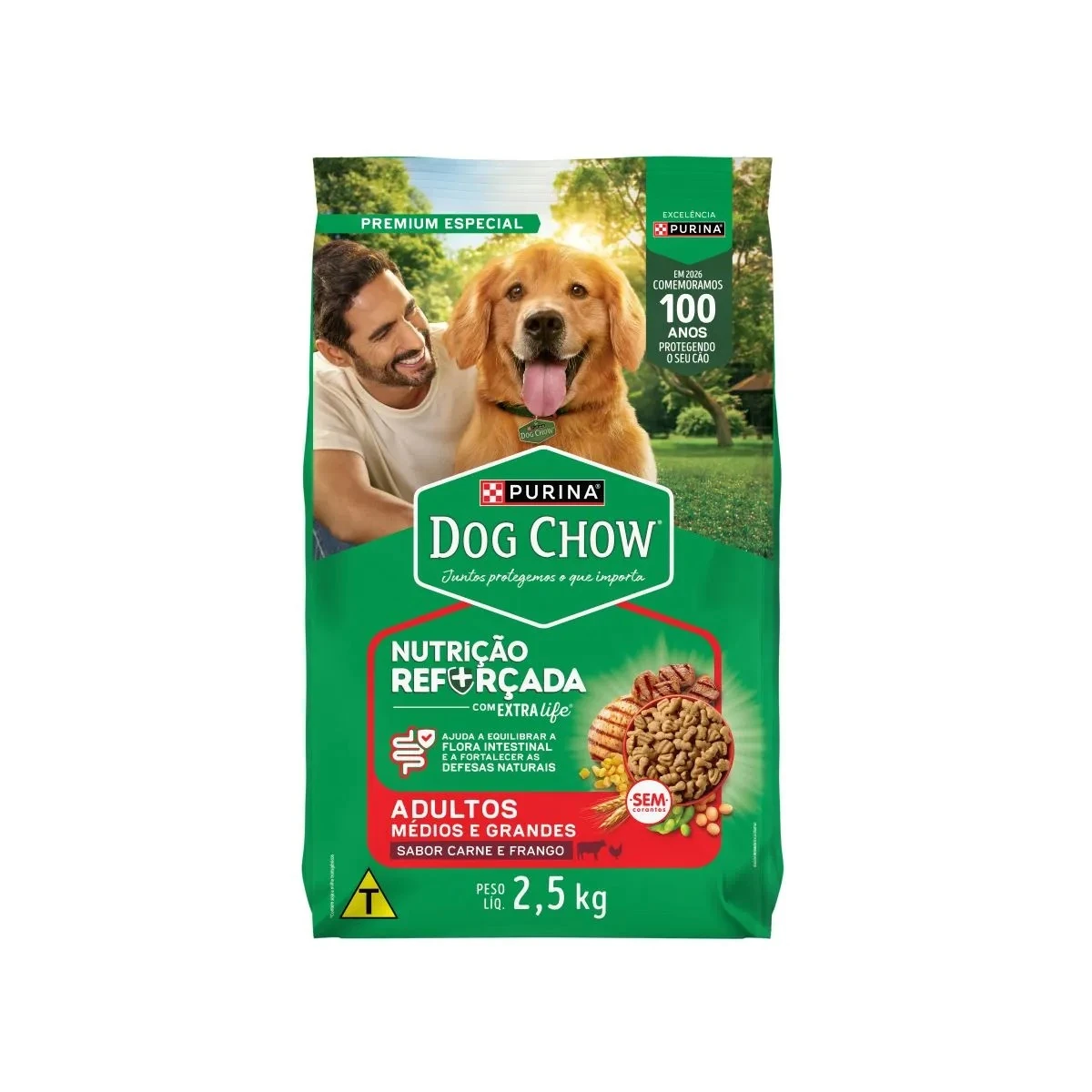 Racao Dog Chow 2,5g Adulto Racas M G
