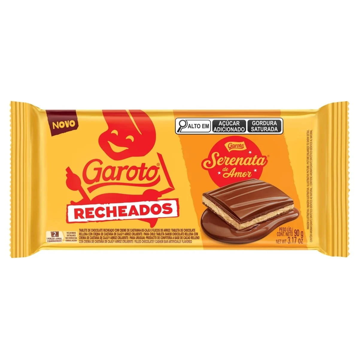 Chocolate Garoto Recheados Serenata De Amor 90g