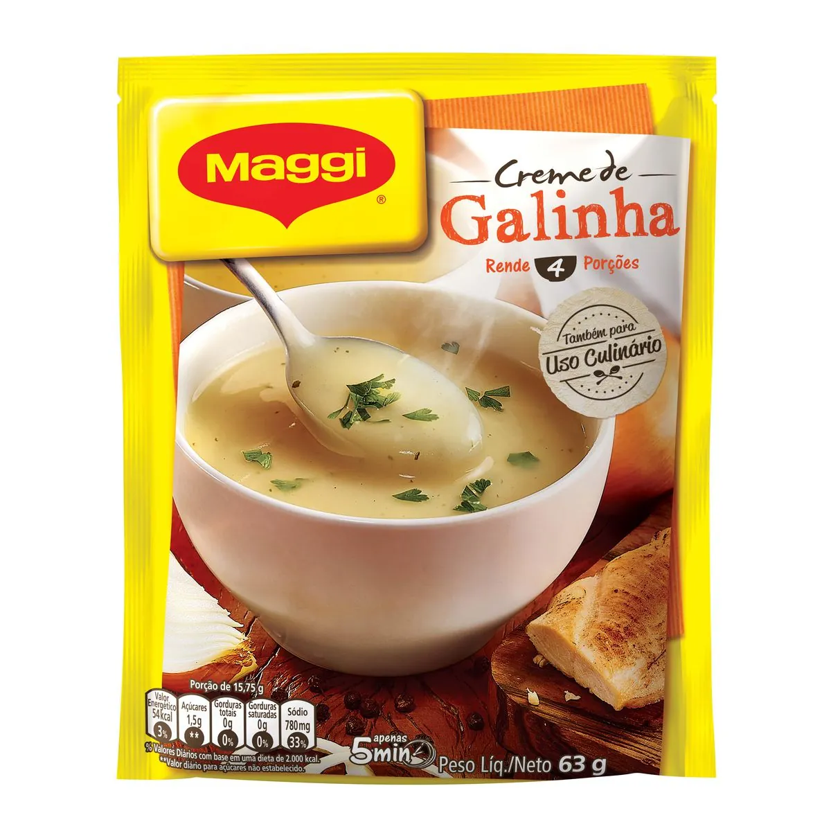 Creme de Galinha Maggi Sachê 63g