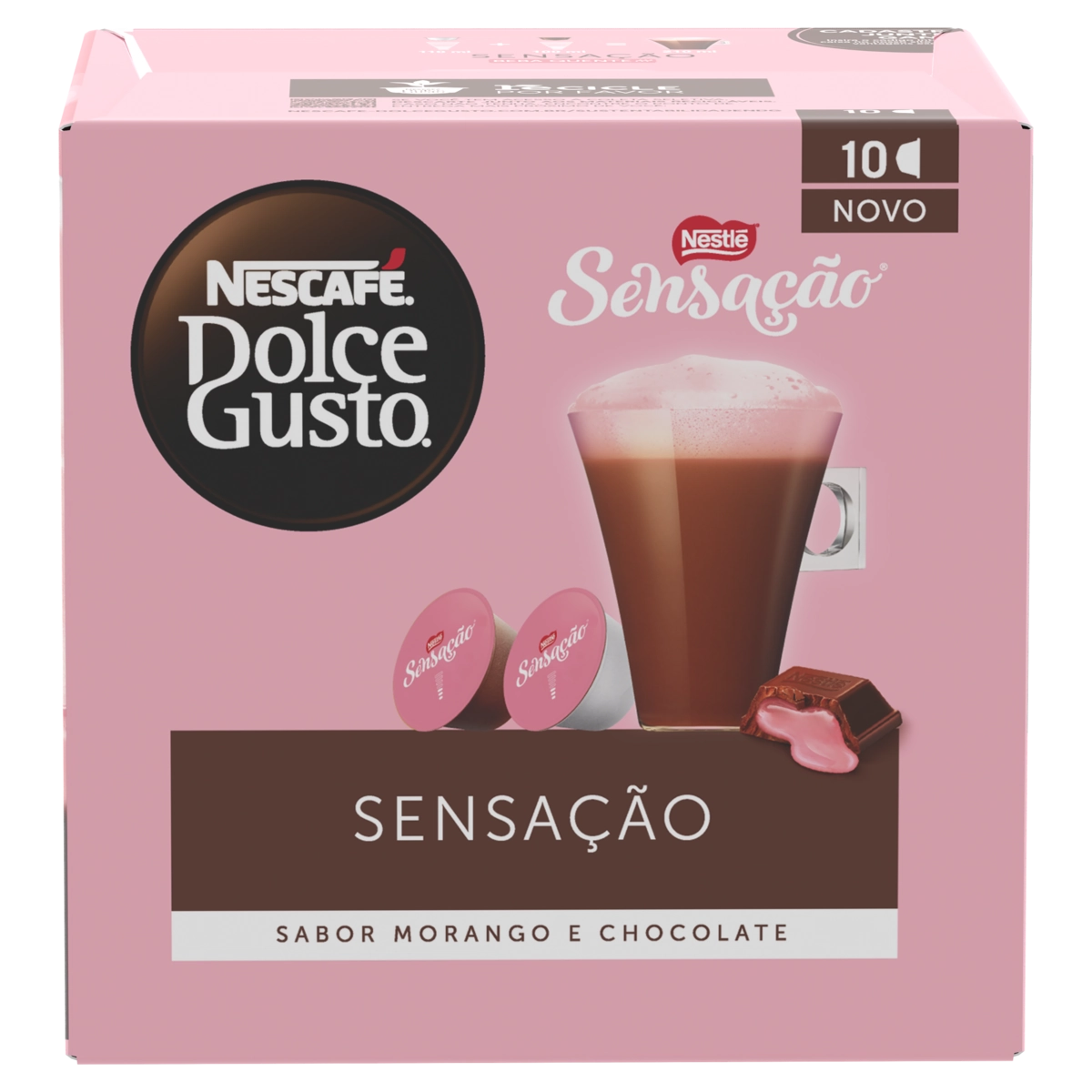 Achocolatado Em Cápsula Sensação Nescafé Dolce Gusto Caixa 131g 10 Unidades