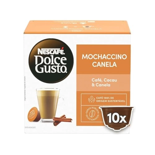 Mochaccino Em Cápsula Canela Nescafé Dolce Gusto Caixa 172g 10 Unidades