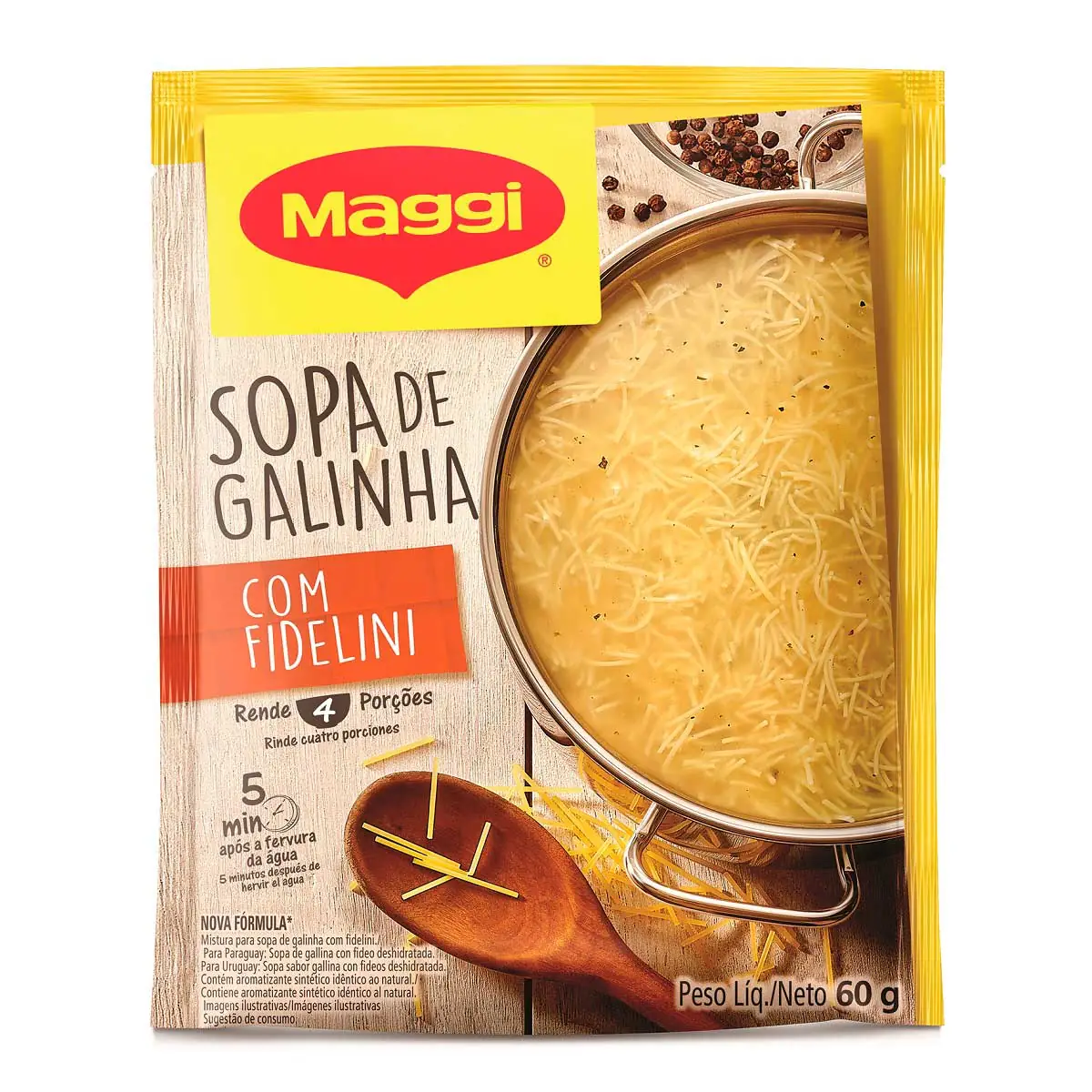 Sopa Maggi Galinha com Fidelini 60g