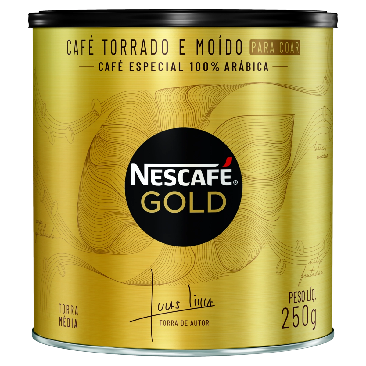 Café Torrado E Moído Nescafé Gold Lata 250g