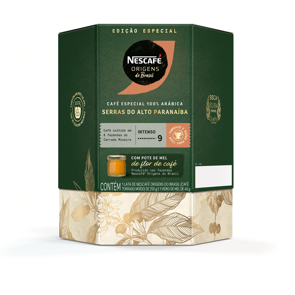 Café Torrado e Moído Serras do Alto Paranaíba 250g + Mel 40g Nescafé Origens do Brasil