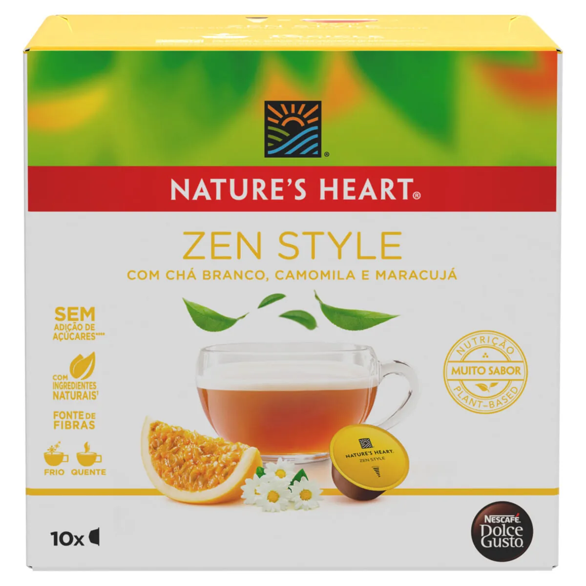 Chá em Cápsula Natures Heart Tea Zen Style 10 Cápsulas 60g