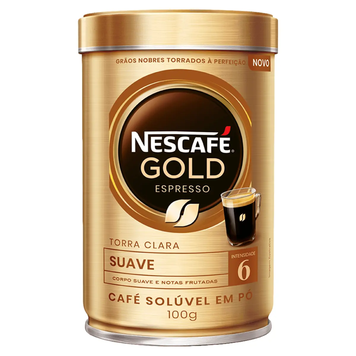 Café Nescafé Gold Espresso Intensidade 6 Lata 100g