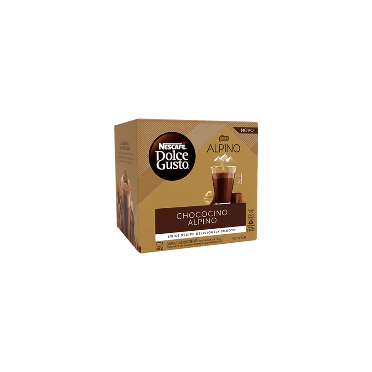 Chococino Alpino Nescafé Dolce Gusto Caixa com 10 Cápsulas