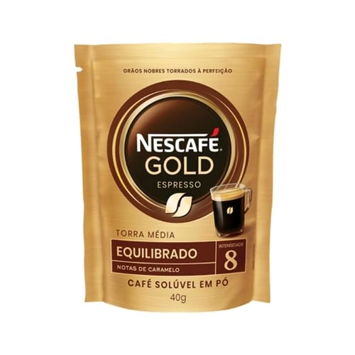 Café Solúvel Em Pó Espresso Equilibrado Nescafé Gold Sachê 40g