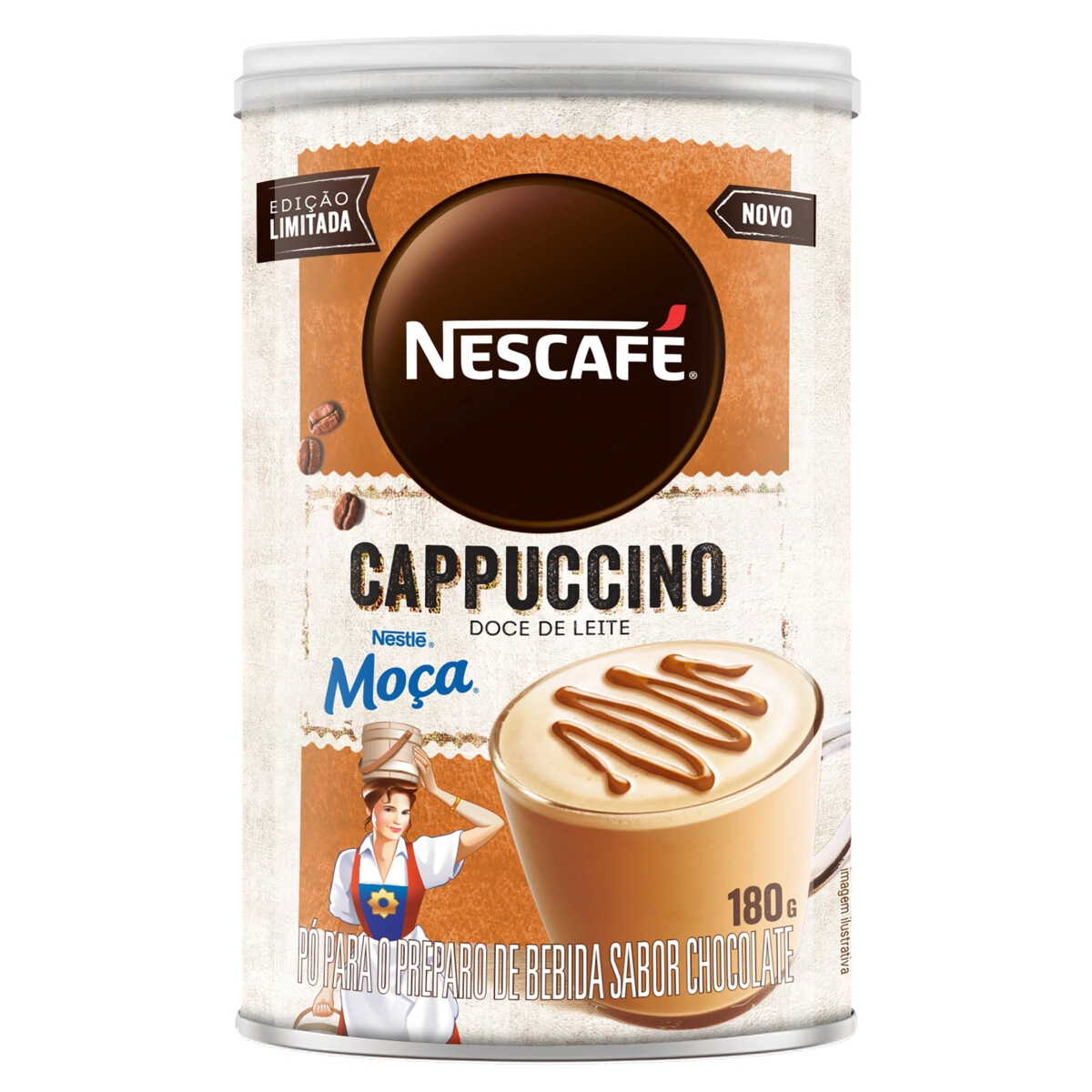 Cappuccino Solúvel Doce de Leite Nescafé Lata 180g