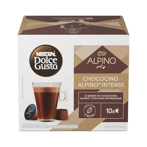 Chococino Em Cápsula Alpino Intense Nescafé Dolce Gusto Caixa 180g 10 Unidades