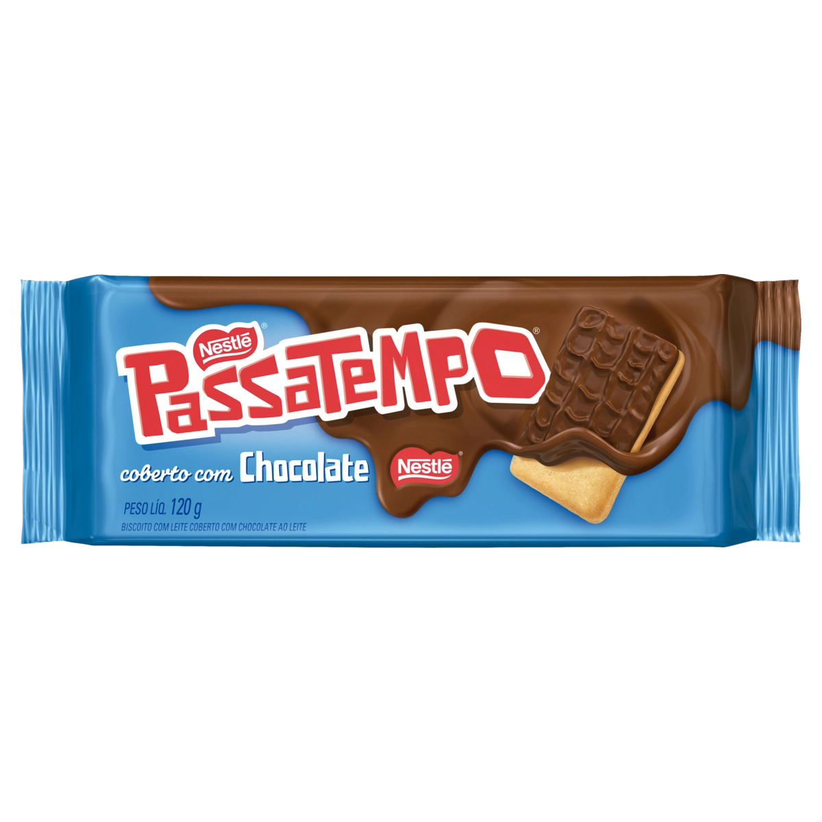 Biscoito PASSATEMPO Coberto com Chocolate 120g