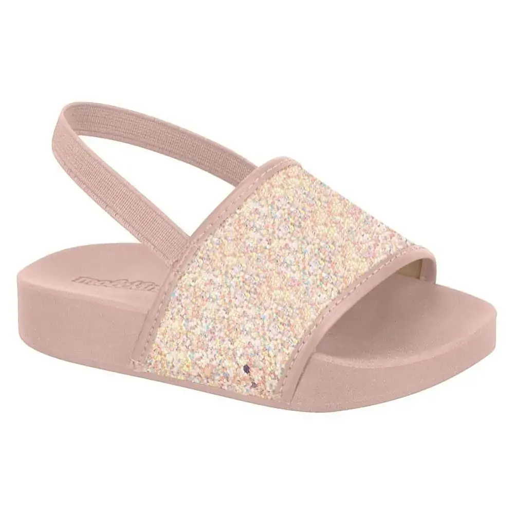 Sandalia Molekinha 25251001278112945 Gliter Rosa 25