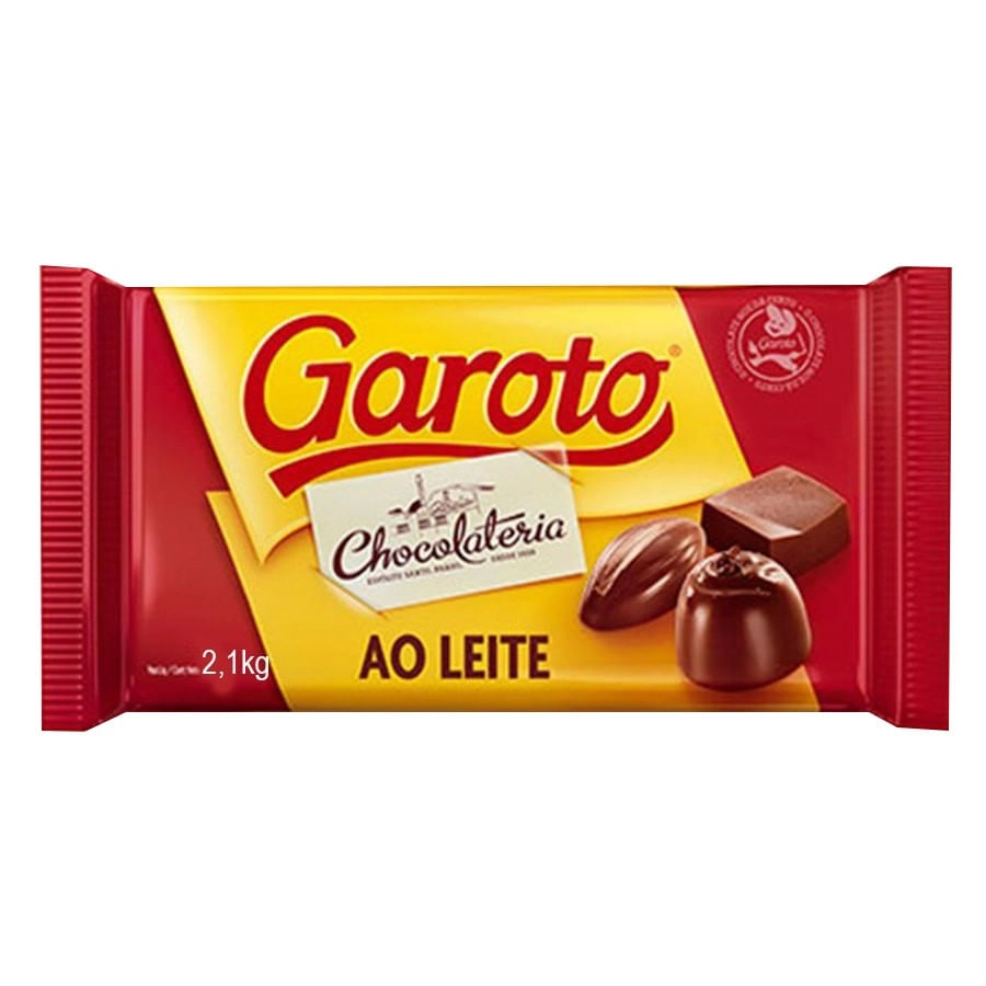 Barra De Chocolate Ao Leite 2100g Garoto