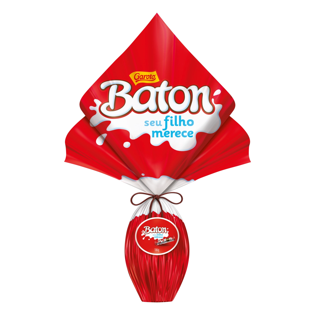 Ovo De Páscoa Ao Leite Baton Garoto 186g