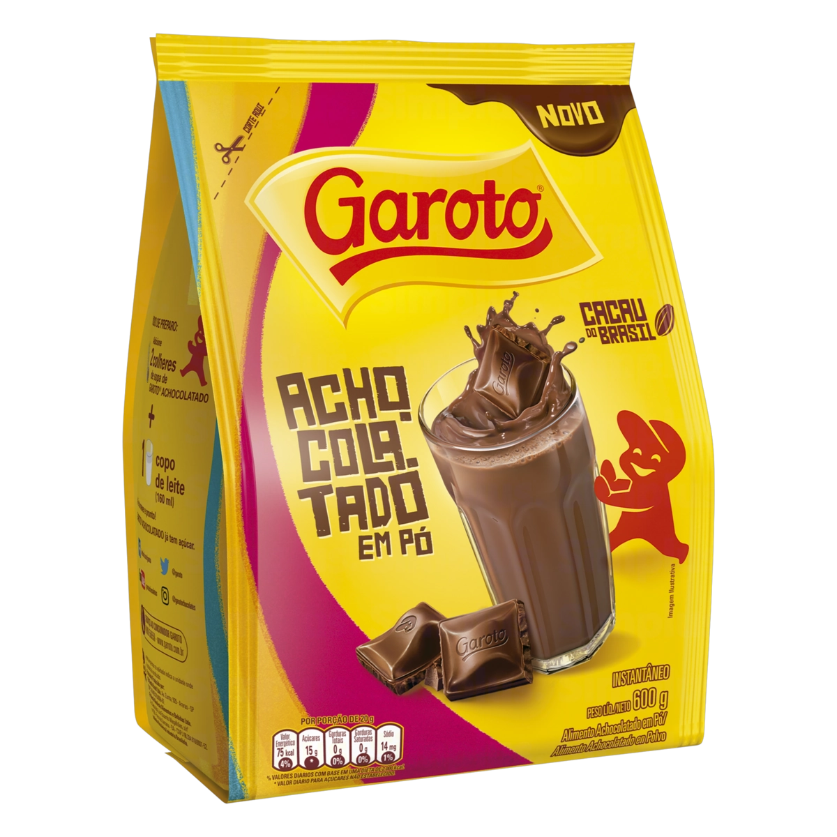 Achocolatado Pó Garoto Pacote 600g