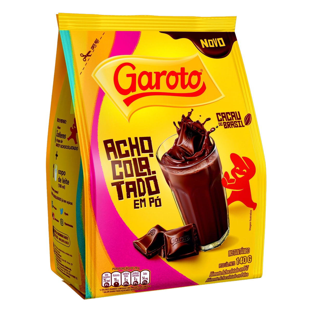 Achocolatado Pó Garoto Pacote 140g