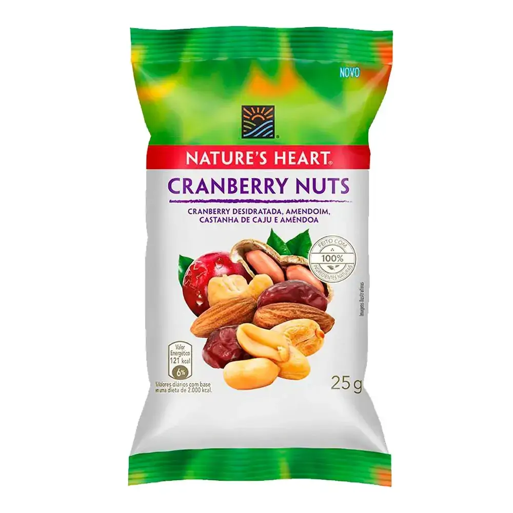 Snack NATURES HEART Cranberry Nuts 25g